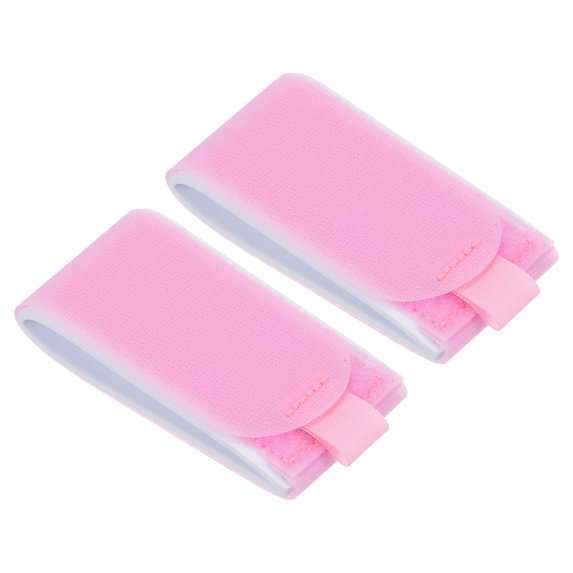 Uxcell 47cmx5.5cm Ski Strap Fasteners, 2 Pack Adjustable Carrier Strap Ski Wraps, Pink