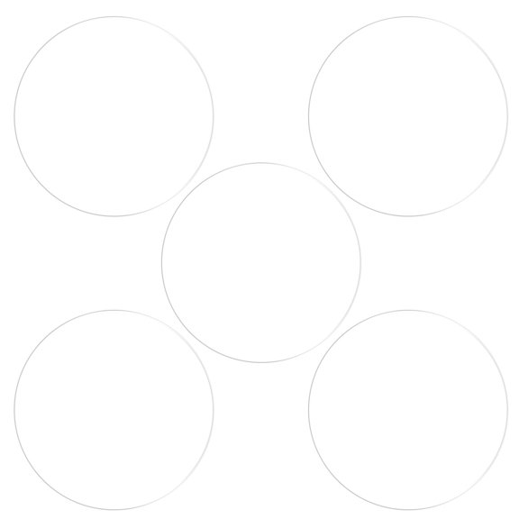 Uxcell 47mm Soft PET Anti Fingerprint Clear Round Watch Glass Screen Protectors 5 Pack