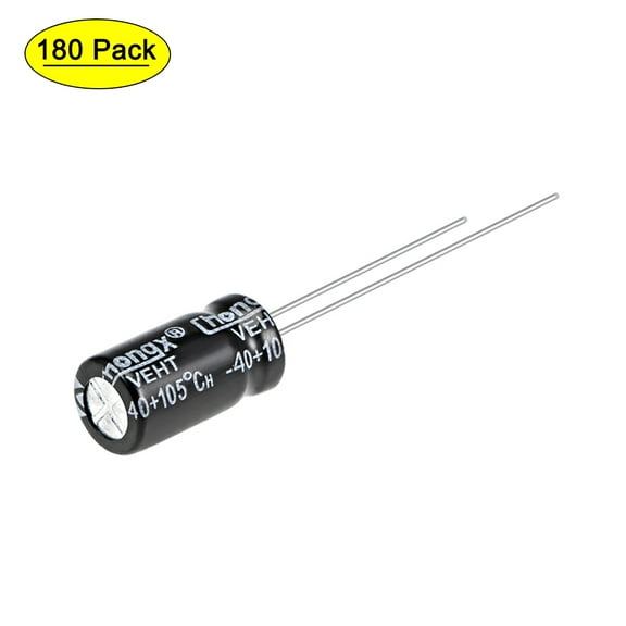 Uxcell 47uF 50V 105C High Temp Aluminum Electrolytic Capacitors 180 Pack