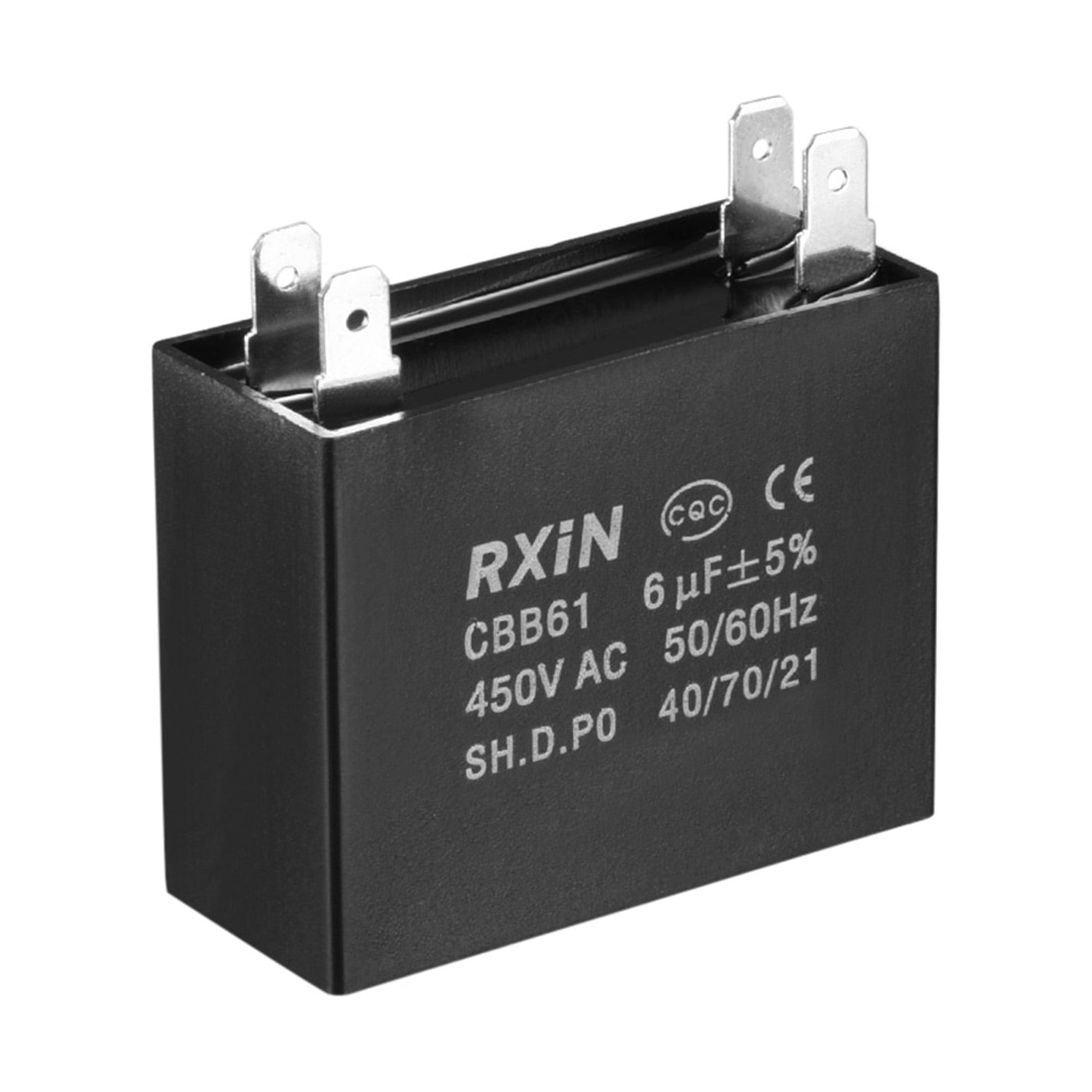 CBB61 Capacitor 3.5uf 5uf 6uf 350V AC - 5 Wire For Ceiling Fans & Motors Frequency Generator For Healing