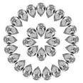thumbnail image 1 of Uxcell 48 Pcs 3D Teardrop Rhinestones Diamond Nail Charm Crystal Pointback K9 Glass Rhinestones, 8x12mm, Gray, 1 of 6