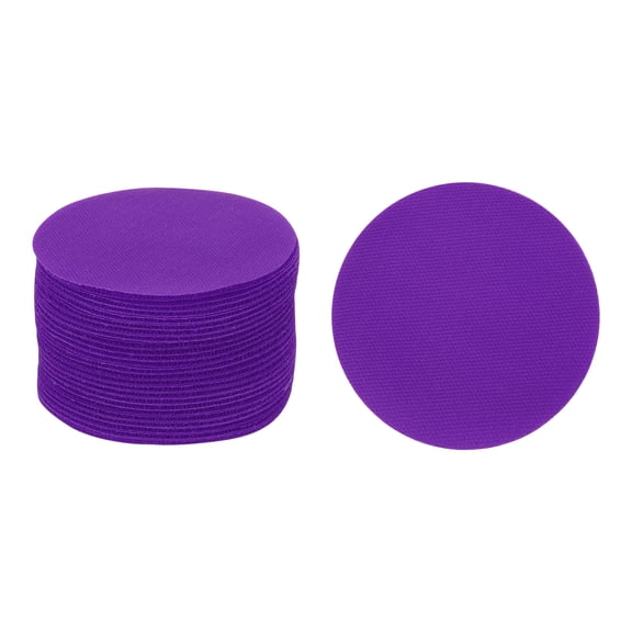 Uxcell 48 Pcs Carpet Spot Markers for Classroom Carpet Dots Floor Circles, Purple