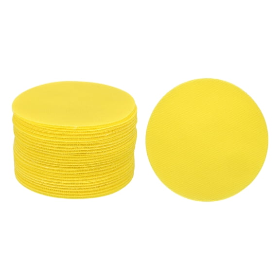 Uxcell 48 Pcs Carpet Spot Markers for Classroom Carpet Dots Floor Circles, Yellow