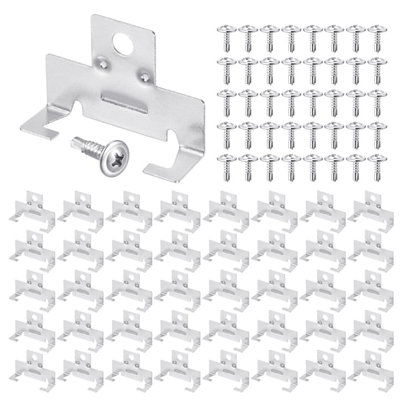 Uxcell 48Pcs Recessed Light Clips Downlight Housing C Clips 304 Stainless Steel Can Light Clip