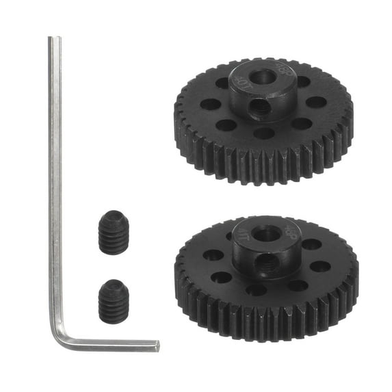 Uxcell 48P Hardened Pinion Motor Gear Set 40T 41T 1/8 inch RC Motor Shaft