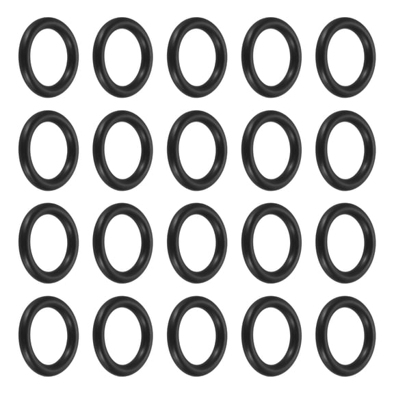 Uxcell 48Pcs A-112 Nitrile Rubber O-Rings, 1/2" ID 11/16" OD 3/32" Width Round Seal Rings Gasket for Lighter Repair Flashlight Lens Faucet Seal Repair Air Gas Machine Plumbing Compressor