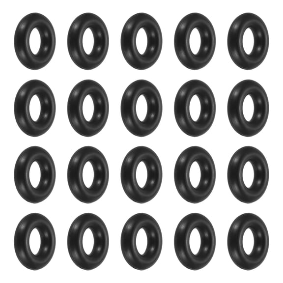 Uxcell 48Pcs A-202 Nitrile Rubber O-Rings, 1/4" ID 1/2" OD 1/8" Width Round Seal Rings Gasket for Lighter Repair Flashlight Lens Faucet Seal Repair Air Gas Machine Plumbing Compressor