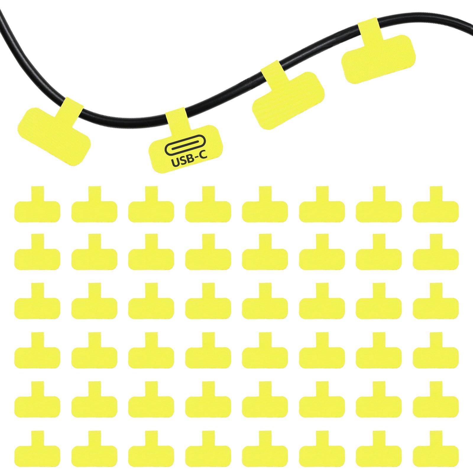 Uxcell 48Pcs Cable Labels Tags, 2.4
