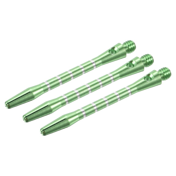 Uxcell 48mm Dart Shafts, 2BA Thread Aluminum Dart Stems - 3 Pack (Green)