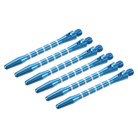 Uxcell 48mm Dart Shafts, 2BA Thread Aluminum Dart Stems - 6 Pack (Blue)