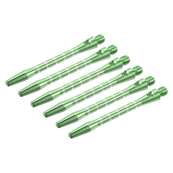 Uxcell 48mm Dart Shafts, 2BA Thread Aluminum Dart Stems - 6 Pack (Green)