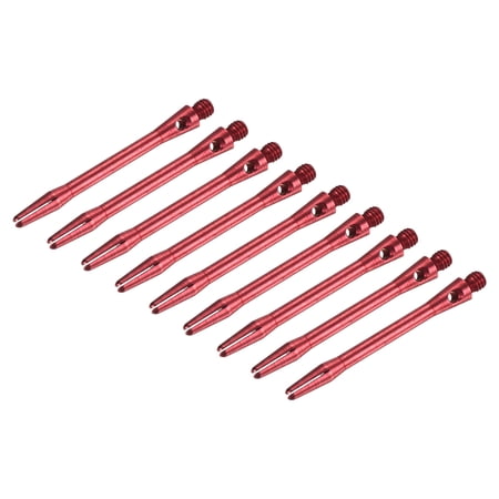 Uxcell 48mm Dart Shafts, Medium 2BA Thread Aluminum Dart Stems - 9 Pack (Red)