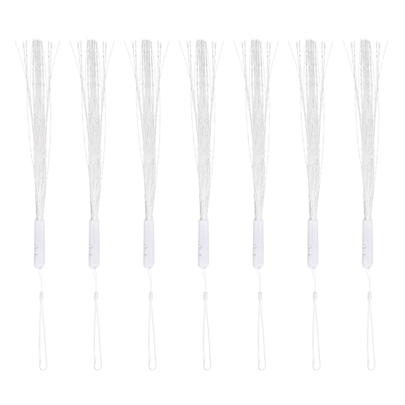 Uxcell 48pcs Fiber Optic Wand 10.5" LED Colorful Glow Stick with 3 Light Modes