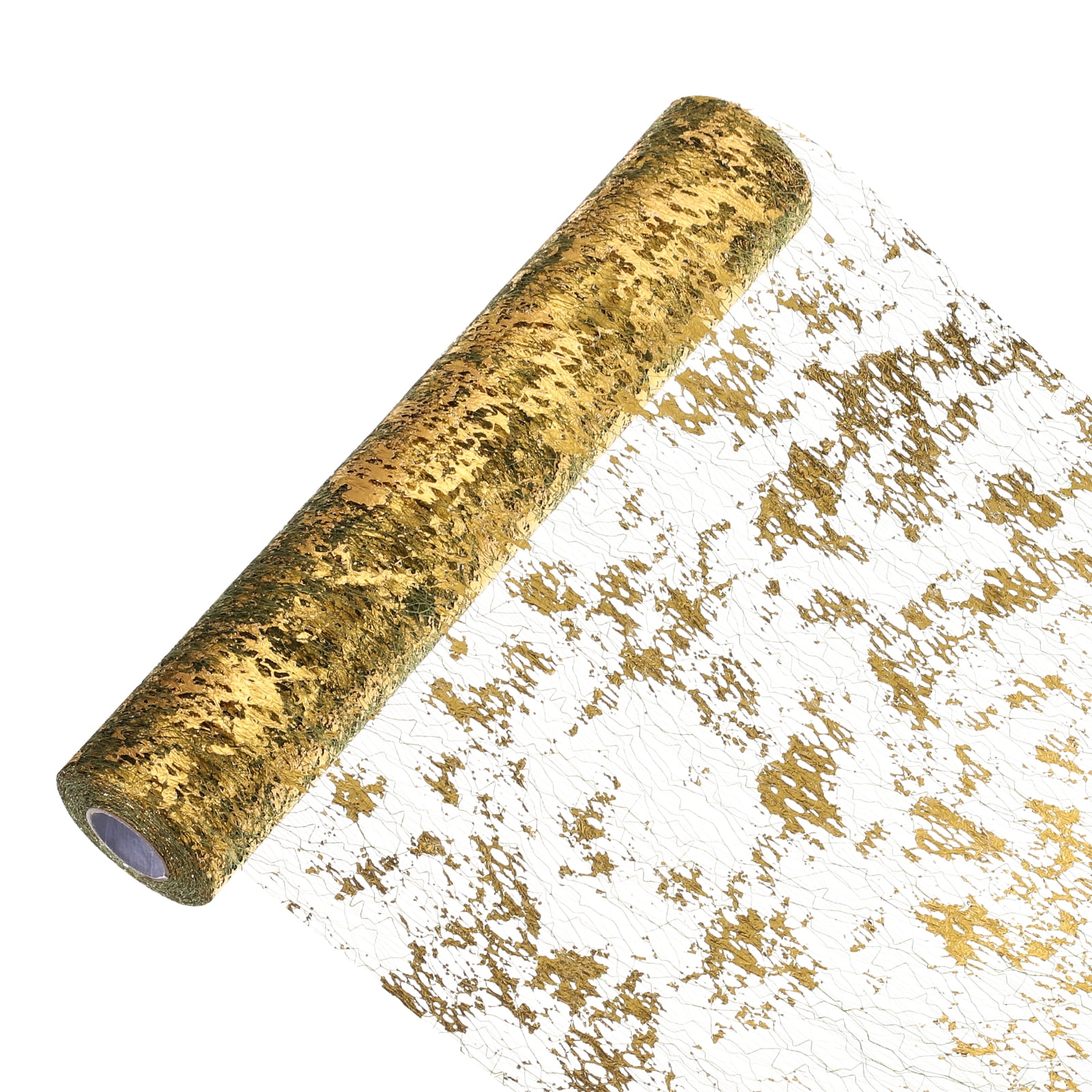 ZY-HUAN Reversible Christmas Wrapping Paper - Snowflake Design, 17" X 49 Ft Roll With Cards & Twine