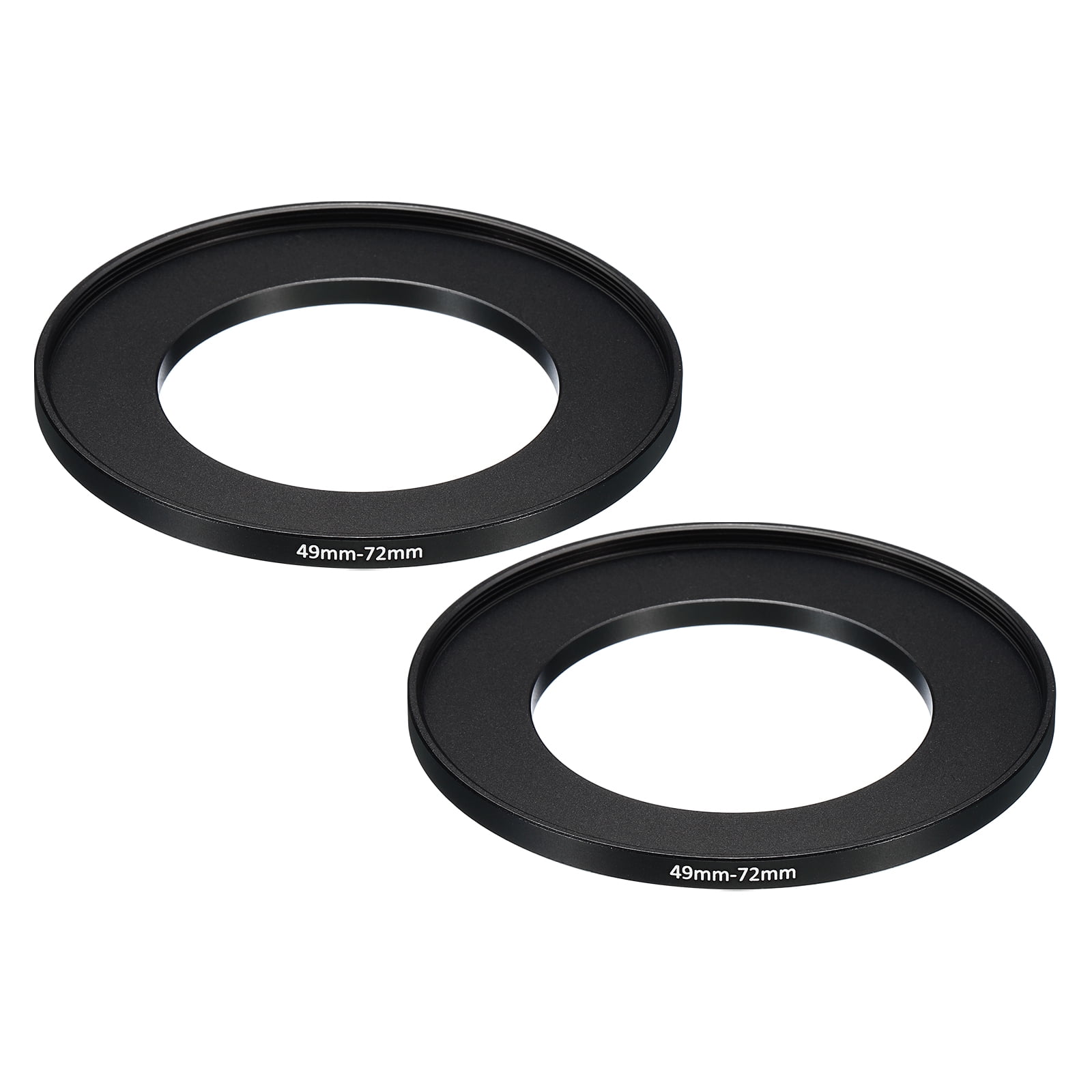 Uxcell 49mm-72mm Metal Step Up Ring, 2 Pack Camera Lens Filter Adapter ...