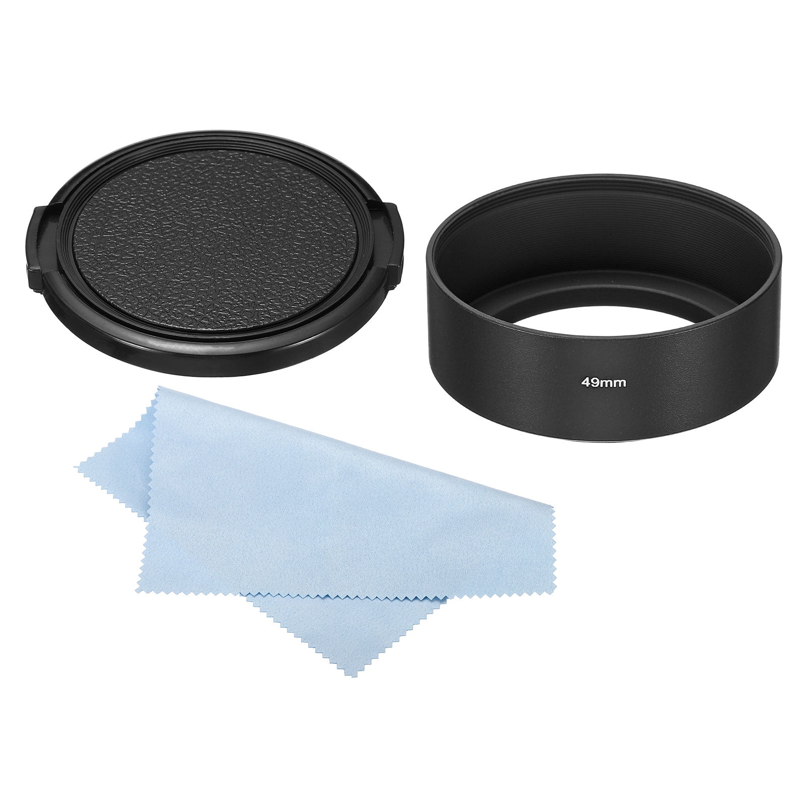Uxcell 49mm Lens Hood, Standard Focus Frosted Surface Hood with Cap and ...