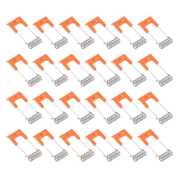 Uxcell 49x16mm Downlight Spring Clips 50 Pack Emitting Diode Recessed Lighting Accessories Securing Clamps Orange