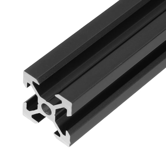Uxcell 4PCS V Slot 2020 Aluminum Extrusion, 300mm European Standard Anodized Linear Rail Profile Framing for 3D Printer Parts CNC DIY Projects, Black