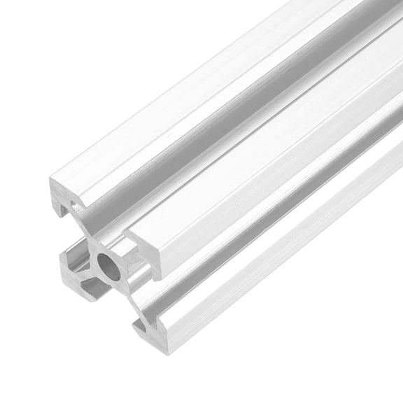 Uxcell 4PCS V Slot 2020 Aluminum Extrusion, 500mm European Standard Anodized Linear Rail Profile Framing for 3D Printer Parts CNC DIY Projects, Silver-White
