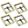 thumbnail image 1 of Uxcell 4Pack 0.75" Single Prong Belt Buckle Oval Center Bar Buckles for Belt, Bronze, 1 of 6