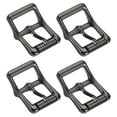 thumbnail image 1 of Uxcell 4Pack 0.87" Single Prong Belt Buckle Square Center Bar Buckles for Leather Craft, Dark Grey, 1 of 7