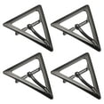 thumbnail image 1 of Uxcell 4Pack 1.3" Single Prong Belt Buckle Triangle Center Bar Buckles for Leather Craft, Dark Grey, 1 of 7