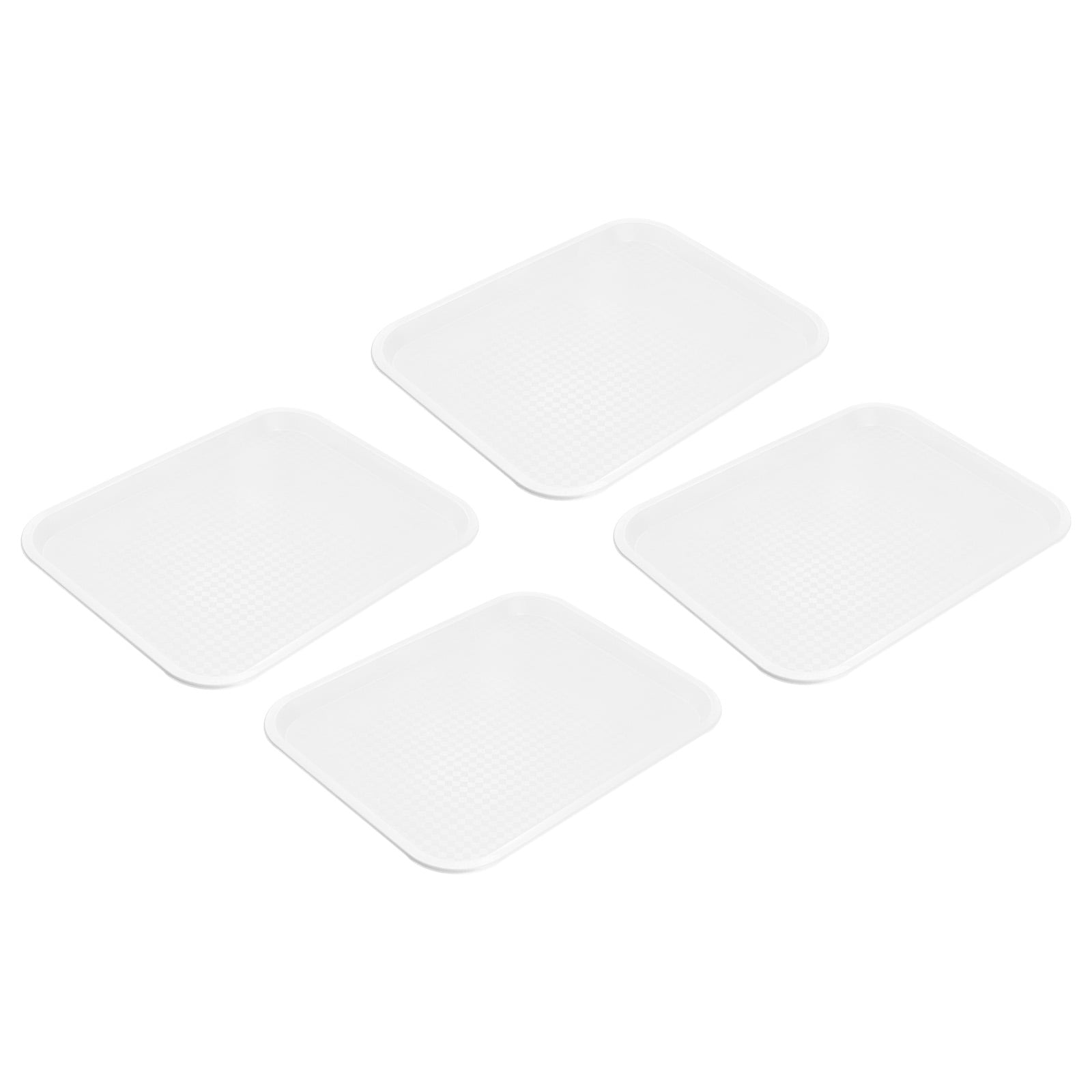 Uxcell 4Pack 10" x 14" Plastic Fast Food Trays Bulk Rectangular Serving