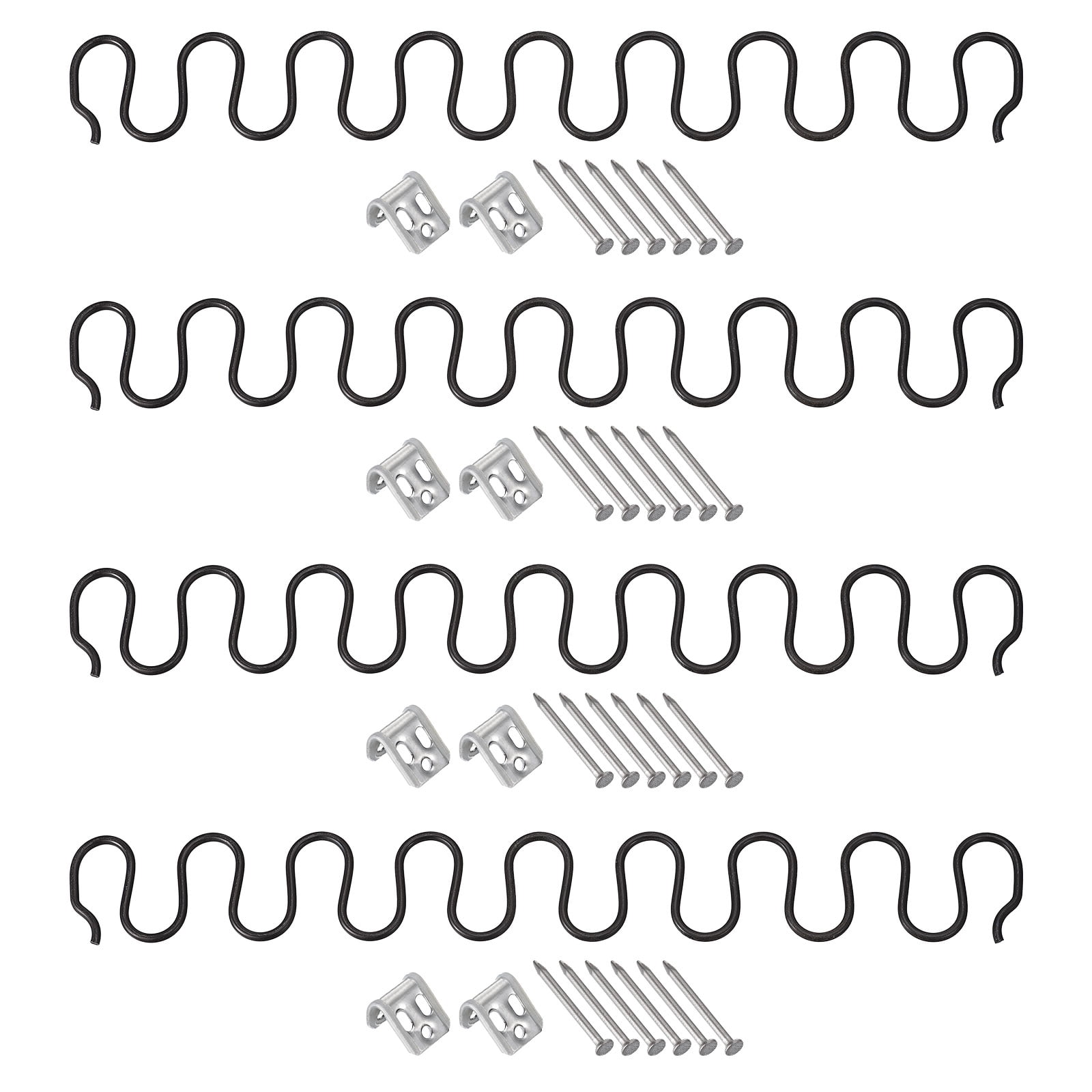 Uxcell 4Pack 15.7" Flat Sofa Spring Replacement Kit for Furniture Couch