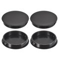 thumbnail image 1 of Uxcell 4Pack 2-11/32" Plastic Hole Plugs Panel Flush Type Knockout Locking Plugs, Black, 1 of 4