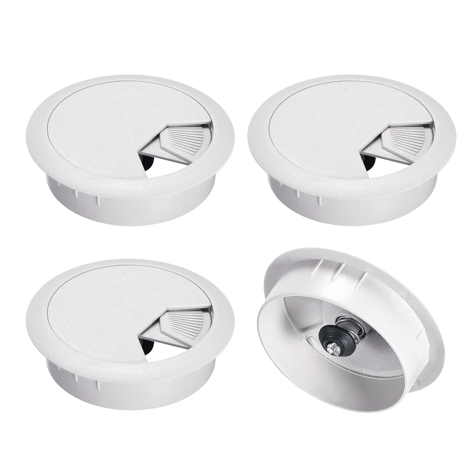 Uxcell 4Pack 2 Inch Cable Hole Cover ABS Office Desk Cable Wire Cord ...
