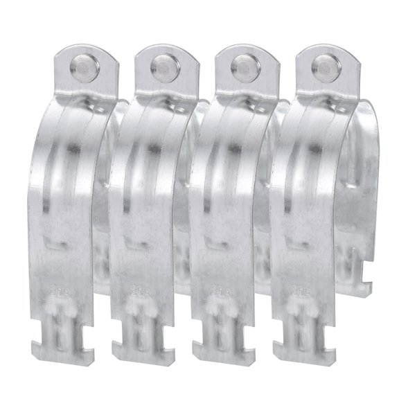 Uxcell 4Pack 3-5/32" EMT Strut Clamps Steel with Bolt Nut for Rigid Conduit and Pipe