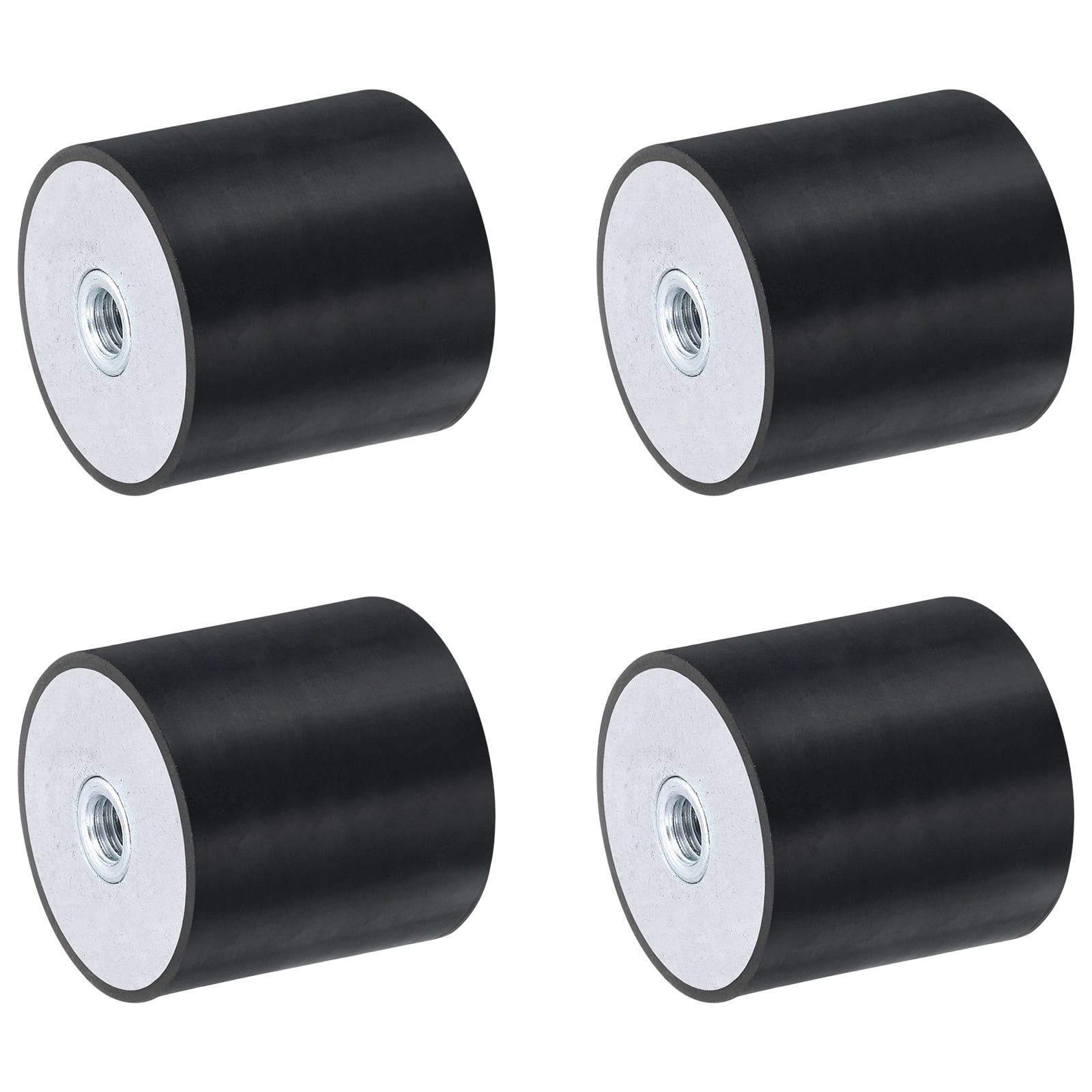 Threaded Fixture Pads Uxcell 4Pack 40 x 40mm Rubber Female M8 Thread Isolator Replaces Anti ...