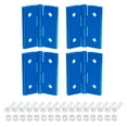 thumbnail image 1 of Uxcell 4Pack 45x38mm Acrylic Hinges Hardware Folding Hinge with Screws Nuts, Blue, 1 of 6
