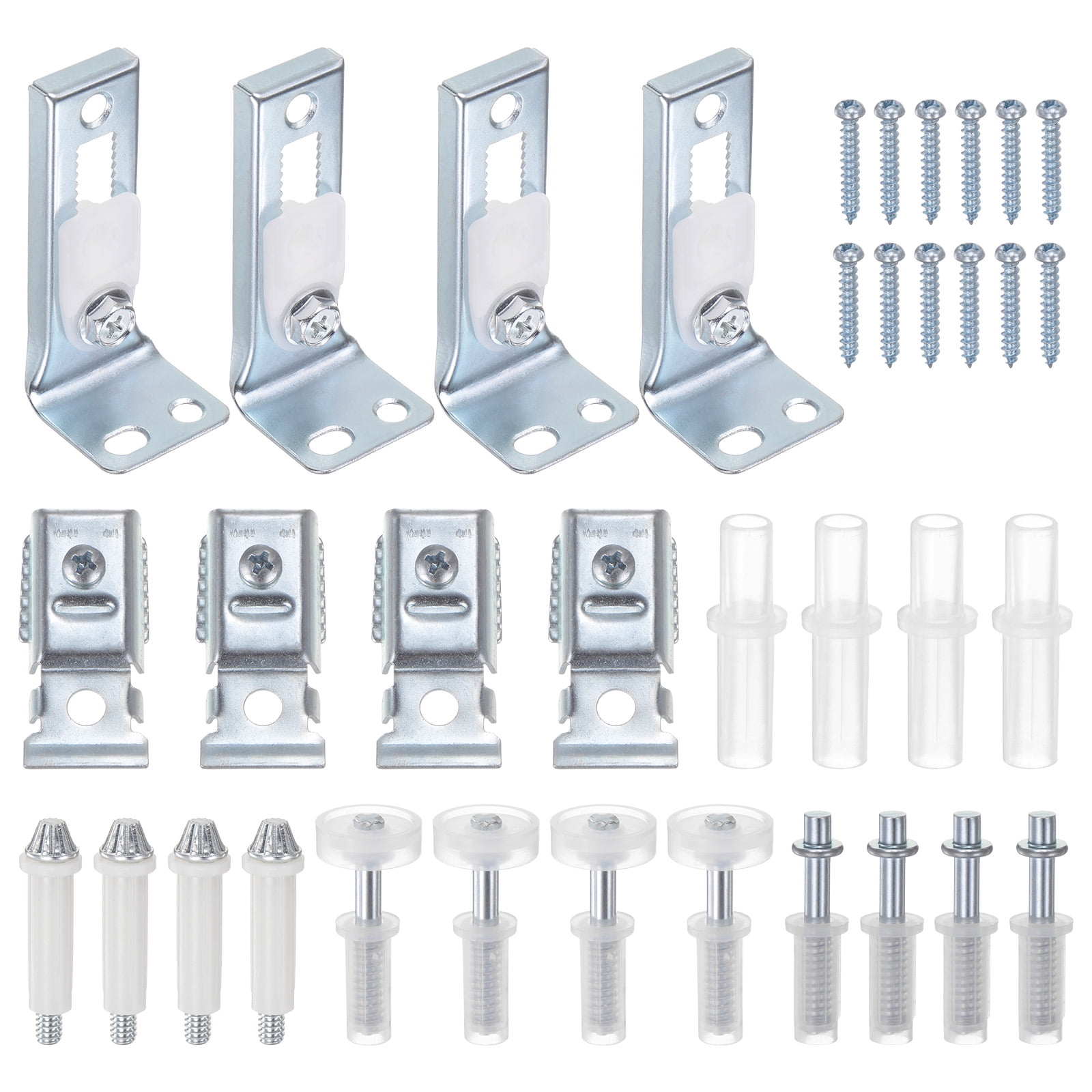 Uxcell 4Pack Bifold Door Hardware Kit Include Top & Bottom Pivot