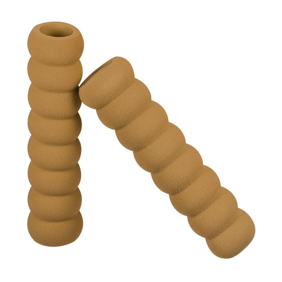 Uxcell 4Pack Brown Nitrile Rubber Door Handle Covers Knob Protectors