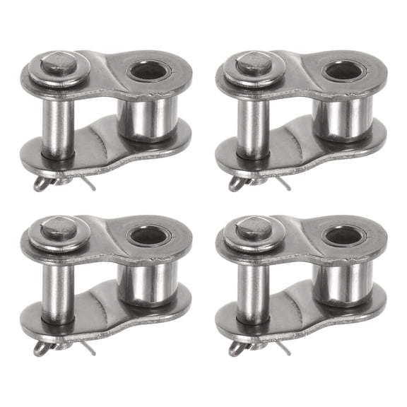 Uxcell 4Pack Chain Offset Half Link Roller 1/2" Pitch Stainless Steel for 08B Chain