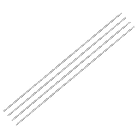 Uxcell 4Pack M3 x 300mm 0.5mm Pitch 304 Stainless Steel Fully Threaded Rod Bar Studs