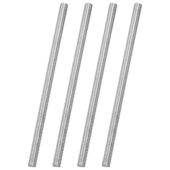 Uxcell 4Pack M6x120mm 316 Stainless Steel Fully All Threaded Rod Studs, 1mm Pitch