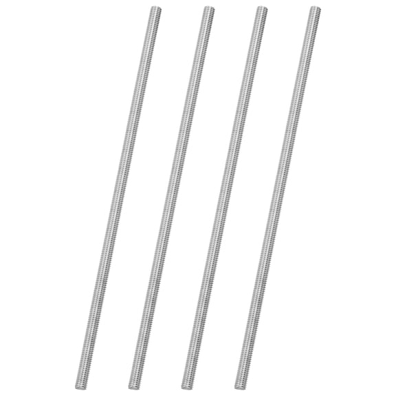 Uxcell 4Pack M6x200mm 316 Stainless Steel Fully All Threaded Rod Studs, 1mm Pitch