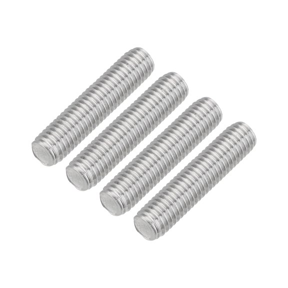 Uxcell 4Pack M8 x 35mm 1.25mm Pitch 304 Stainless Steel Fully Threaded Rod Bar Studs