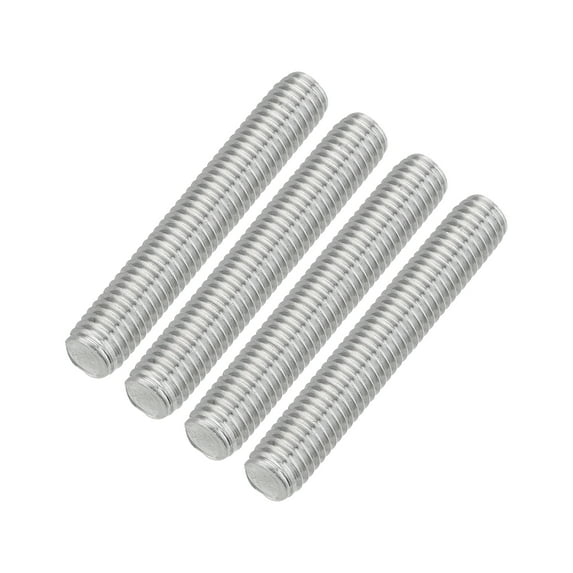 Uxcell 4Pack M8 x 50mm 1.25mm Pitch 304 Stainless Steel Fully Threaded Rod Bar Studs