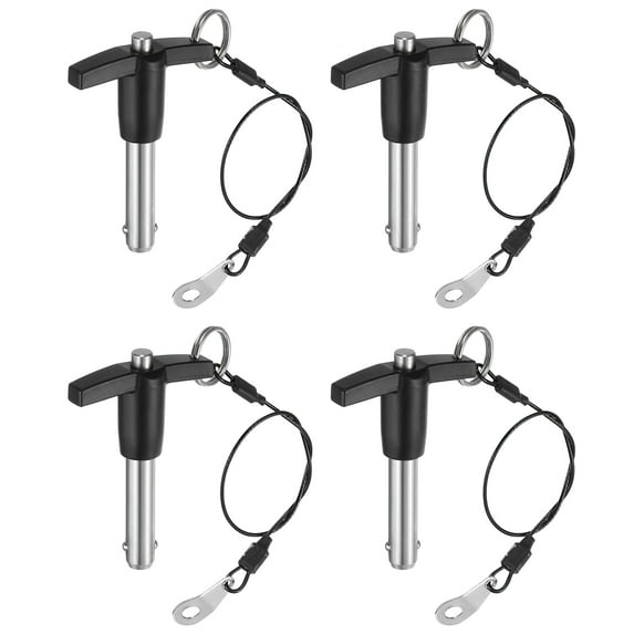 Stainless Steel 304 Push-Button Quick Release Pin T Handle Lock Pins, Pin Dia