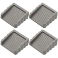 thumbnail image 1 of Uxcell 4Pack Two-Way Door Stoppers, 1 Inch Small Cube Doorstops Door Stops for Bottom of Door on Home Office Workshops Carpet Concrete Tile Wood Stoppers Wedge, Gray, 1 of 7