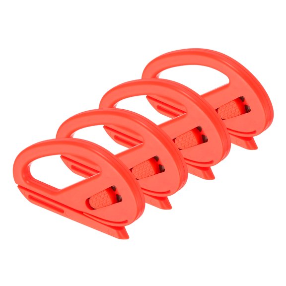 Uxcell 4Pack Wrapping Paper Cutter, Safety Car Vinyl Sliding Gift Wrap Cutter with Blade for Wrapping Paper Window Tint Car Wrap, Craft Making, Orange