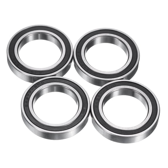 Uxcell 4Pcs 24377-2RS Deep Groove Ball Bearings 24x37x7mm Chrome-Steel Bearing P5