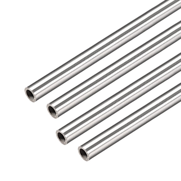 Uxcell 4Pcs 304 Stainless Steel Capillary Tube 2.2mm ID 3.2mm OD 30cm Long 0.5mm Wall 3.5mm ID 4.8mm OD