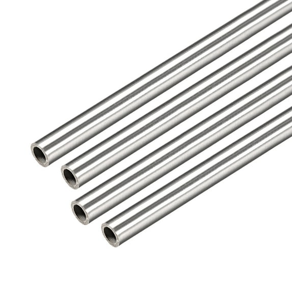Uxcell 4Pcs 304 Stainless Steel Capillary Tube 2.2mm ID 3.2mm OD 30cm Long 0.5mm Wall 5.65mm ID 6.35mm OD