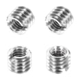 thumbnail image 1 of Uxcell 4Pcs 316 Stainless Steel Thread Reducing Nuts, M6x1 Male to M4x0.7 Female 5mm Long Metric Repairing Insert Nut Screw Threaded Adapters Sleeve Reducer Conversion Fastener, 1 of 7