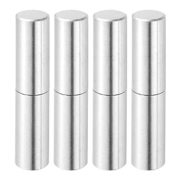 Uxcell 4Pcs 4-5/16" x 7/8" (LxD) Weld on Barrel Hinge for Metal Gate, Silver