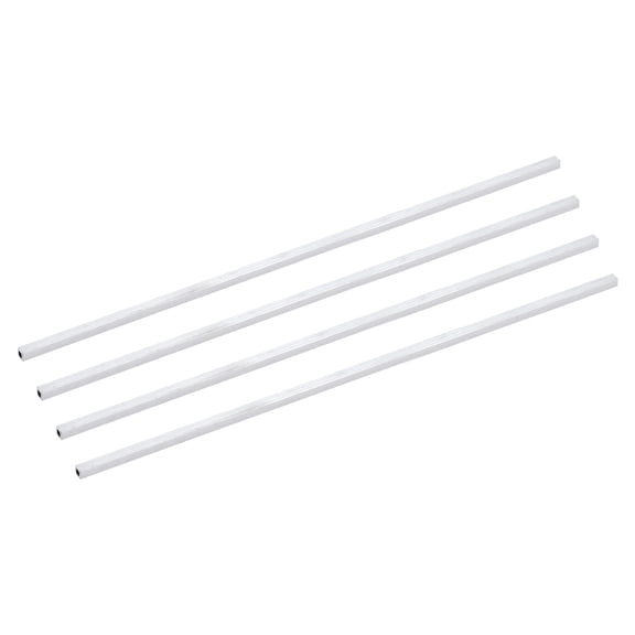 Uxcell 4Pcs 6063 Square Aluminum Tube, 5mm x 5mm x 1mm Wall Thickness 305mm/12" Aluminum Industrial Straight Tube, Seamless Metal Tubing for Construction DIY Home Furniture